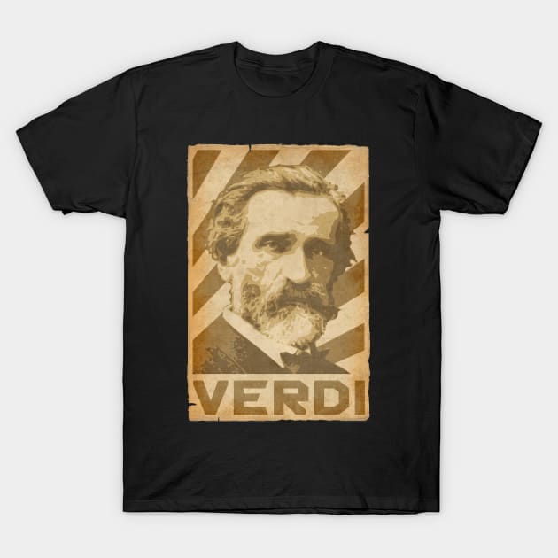 Giuseppe Verdi Retro T-Shirt by Nerd_art